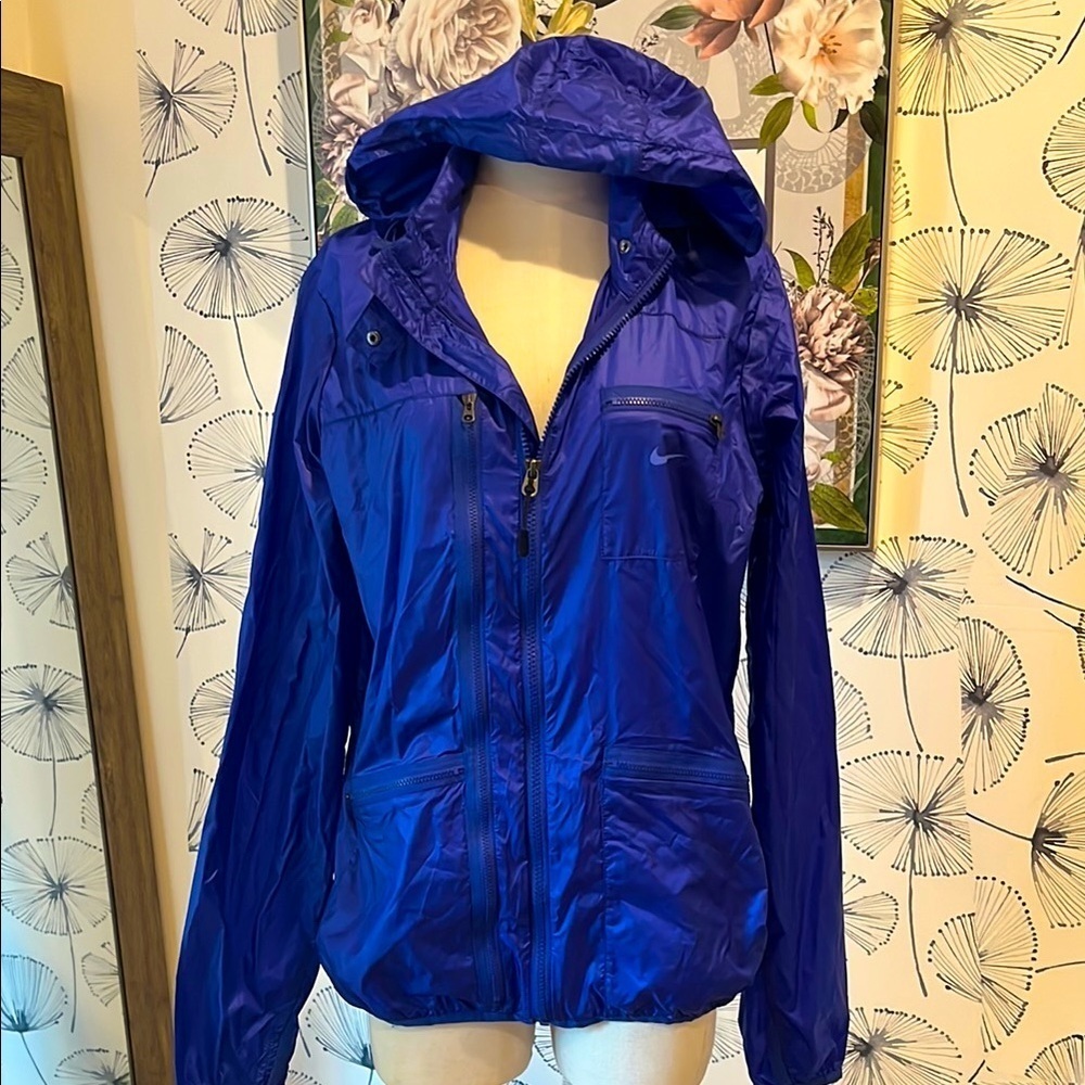 Nike Blue Jacket Full-Zip Lightweight windbreaker